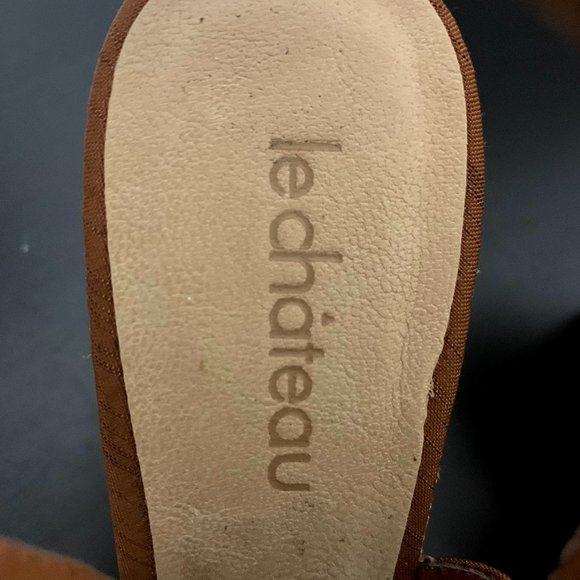 Le Chateau Peep Toe Wedges - Picture 7 of 8